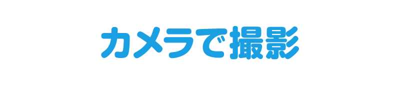 カメラで撮影する