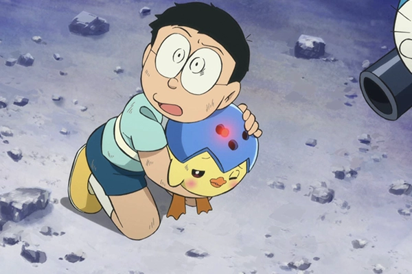 『映画ドラえもん 新・のび太と鉄人兵団』場面写　のび太とピッポ