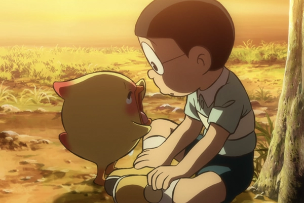 『映画ドラえもん 新・のび太と鉄人兵団』場面写　のび太とピッポ２