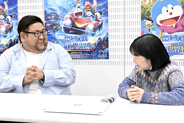 多忙ながらも協力して映画制作をしているお二人　対談写真